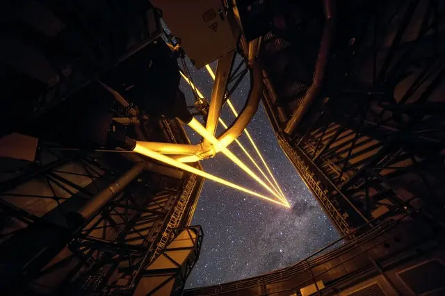 Why do telescopes use laser guide stars?